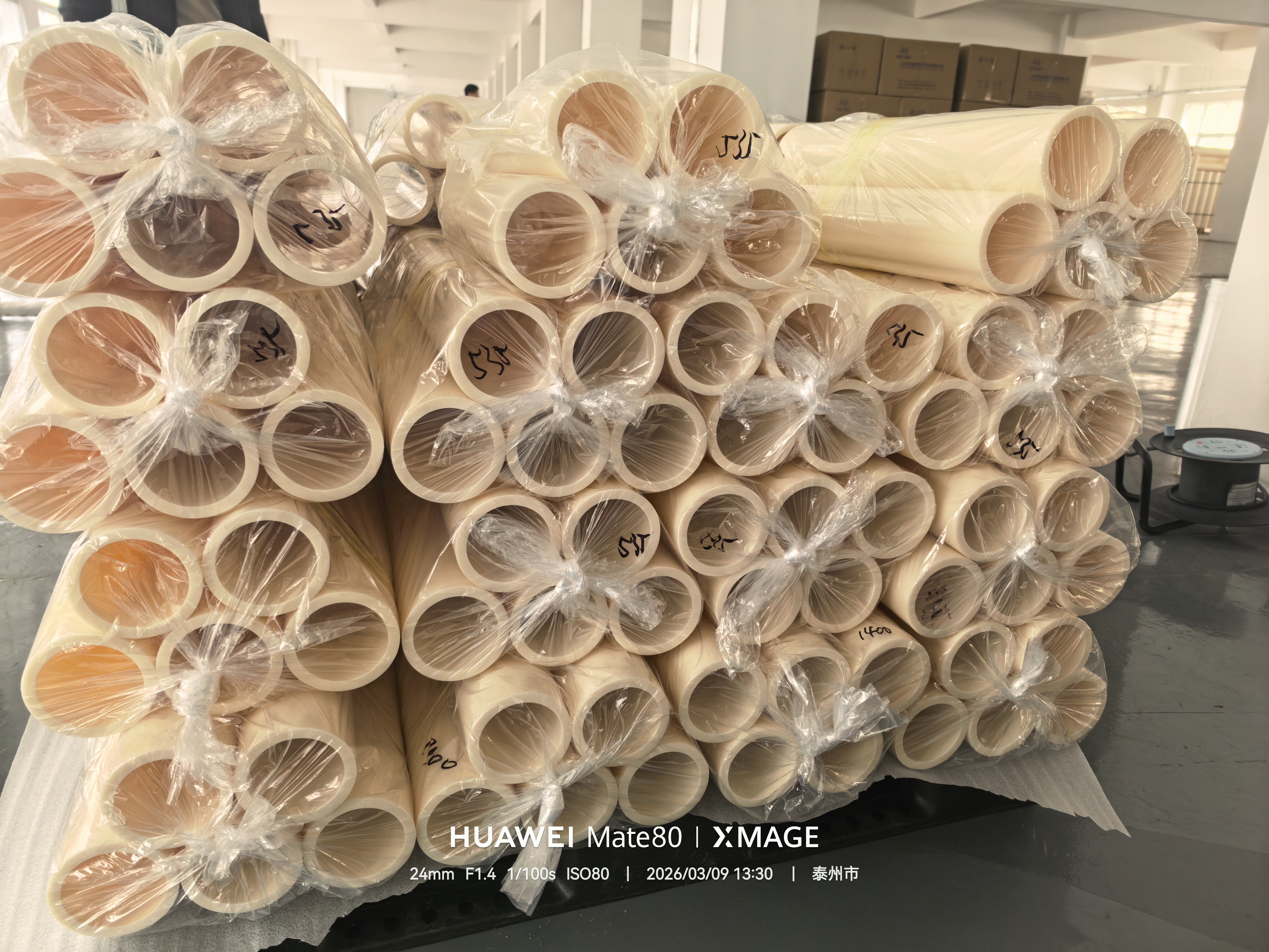 Hongkai ພາດສະຕິກສົ່ງສົບຜົນສໍາເລັດຊຸດທໍາອິດຂອງທໍ່ ABS ທີ່ມີປະສິດຕິພາບສູງໃນ Foshan ໃນປີນີ້.